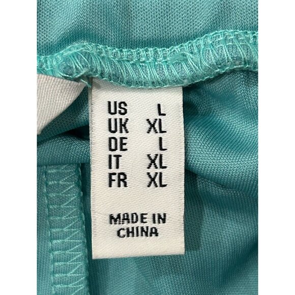 Isaac Mizrahi Live! Floral Lace Knit Culotte Pants Turquoise Sz Large Boho - Picture 7 of 13